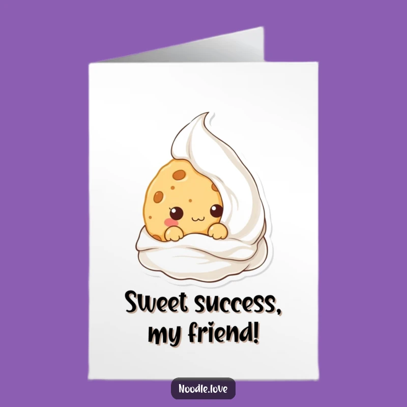 Free Printable Congrats Card: Mischievous Cookie, Humorous Downloadable Gift for Sweet Success