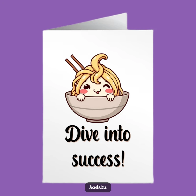 Free Printable Noodle Dive Card: Hilarious Congrats Downloadable Gift!