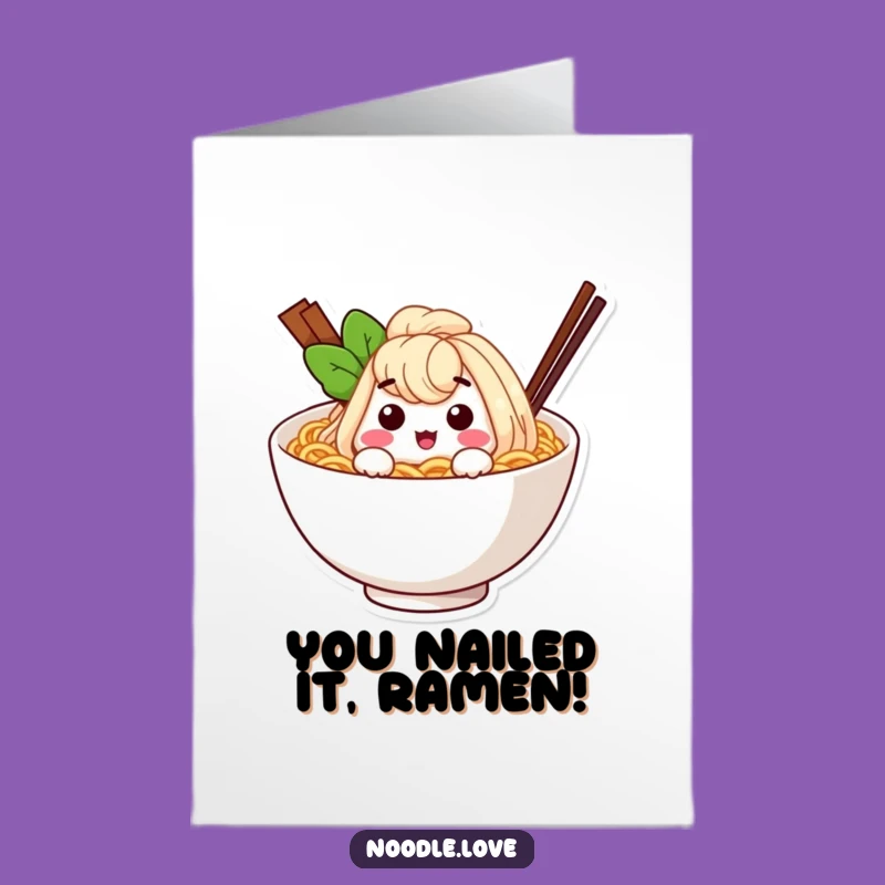 Ramen Noodle Congrats Card: Free Printable Winks for Your Delicious Victories