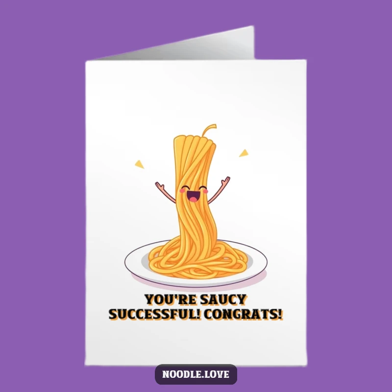Funny Free Printable Congrats Card: Spaghetti Launch - Downloadable DIY Gift!