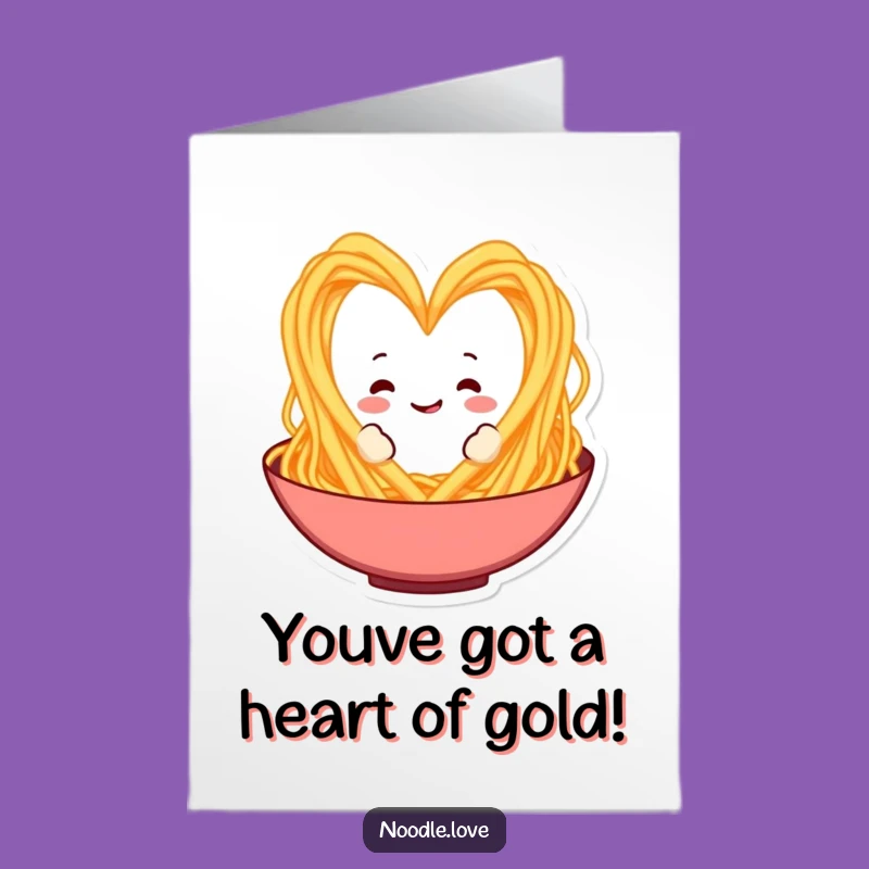Spaghetti Heart Congrats Card Free Printable - Downloadable Pasta Love!