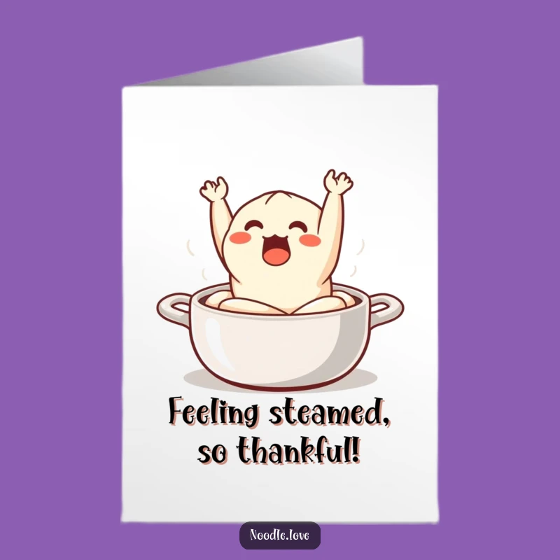 Free Printable Thank You Card: Dumpling Escape, Heartfelt Downloadable Gift