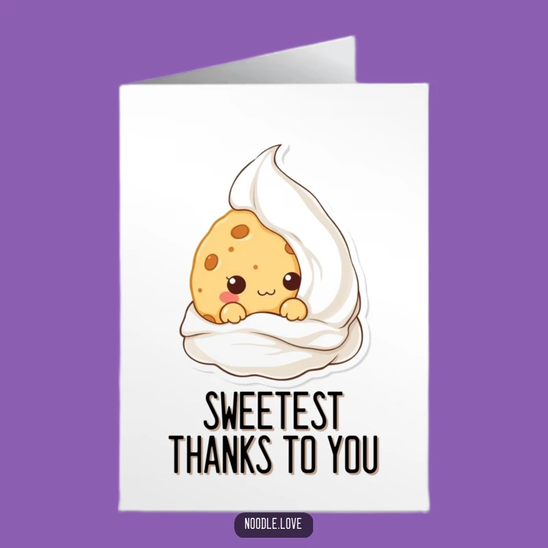 Free Printable Thank You Card: Mischievous Cookie, Humorous Downloadable Appreciation for Sweet Gestures