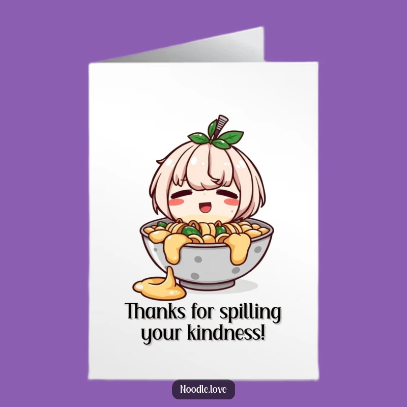 Free Printable Ramen Thank You Card: Thanks for Everything!