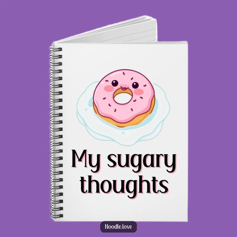 Funny Donut Milk Pool Notebook: Jot Down Sweet Ideas with Playful Charm