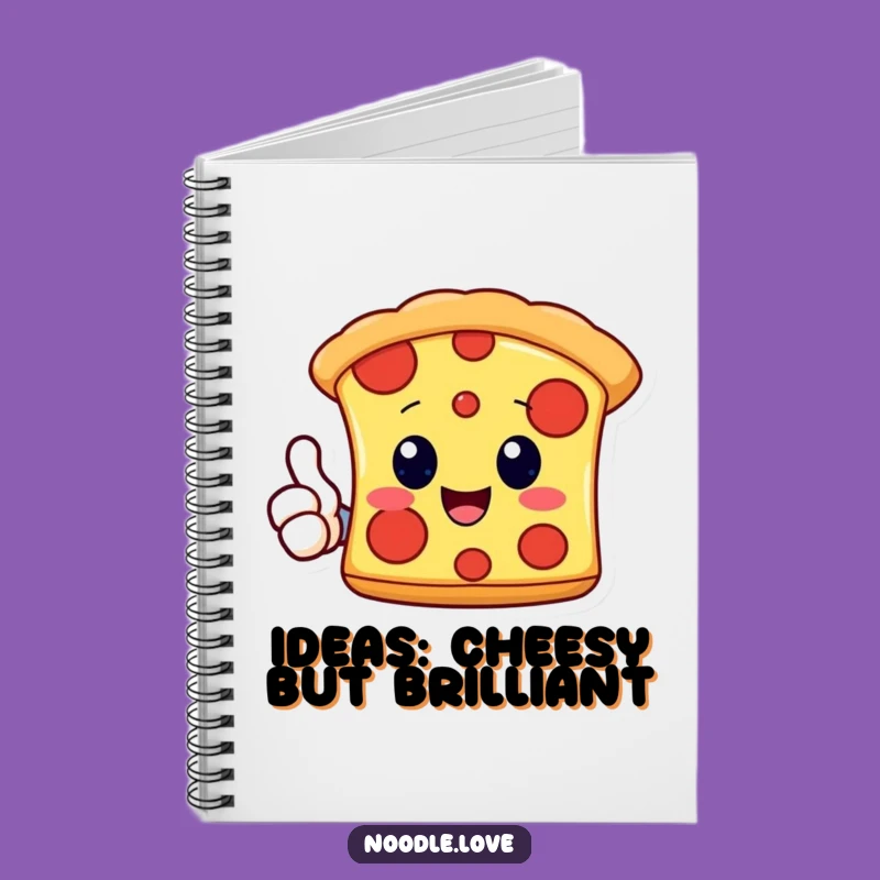 Funny Kawaii Pizza Notebook: Delightful Thumbs Up Slice Journal for Ideas