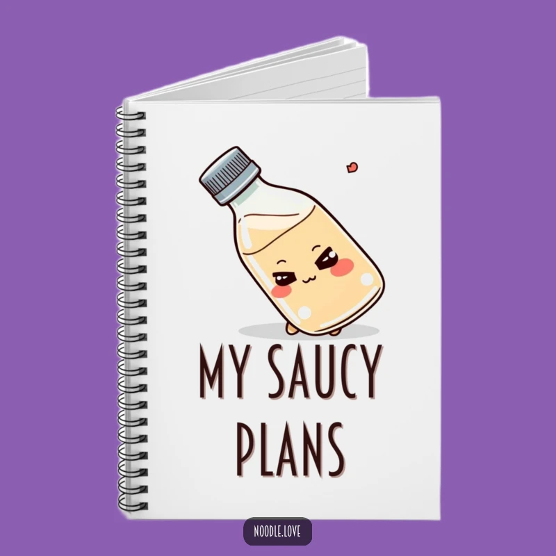 Funny Shoyu Bottle Notebook - Jot Down Recipes, Perfect Funny Gift