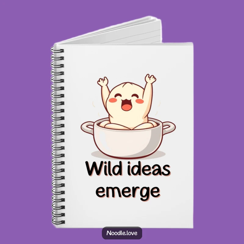 Funny Surprised Dumpling Notebook - Hilarious Journal for Shocking Ideas