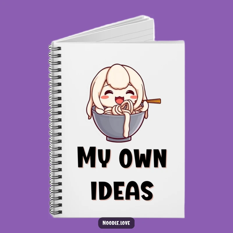Funny Udon Noodle Notebook: Self-Slurping Pages, Ideal Humorous Gift