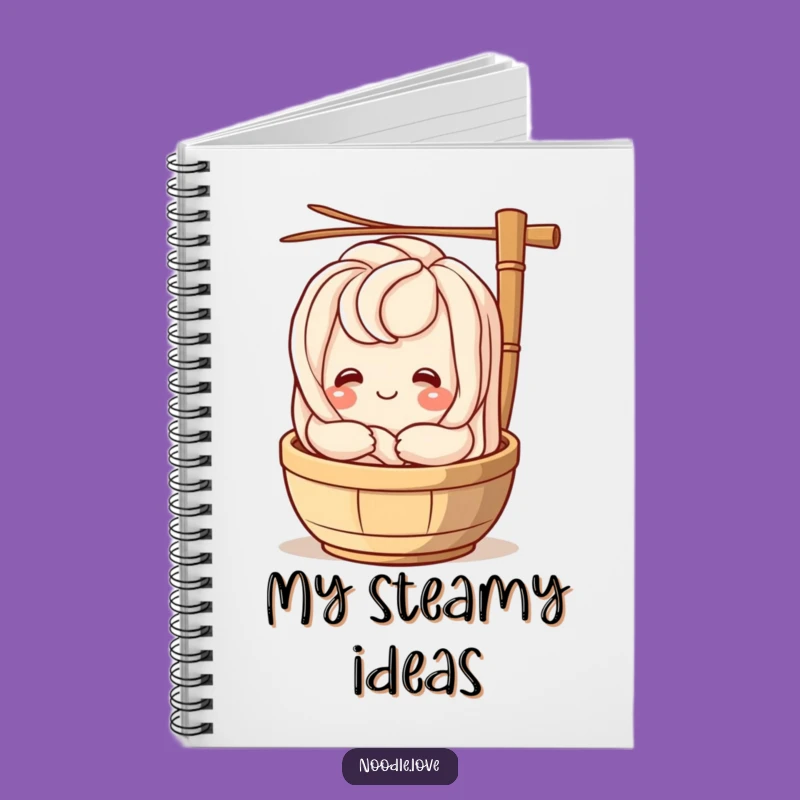Funny Udon Noodle Steamer Hug Notebook: Jot Down Laughs & Noodle Ideas