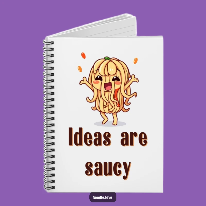 Funny Noodle Notebook: Saucy Ideas Journal, Perfect Funny Gift for Foodie Notes!