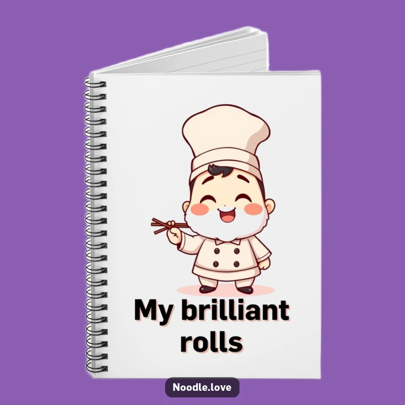 Funny Sushi Chef Giggling Notebook: Capture Ideas with Culinary Creativity