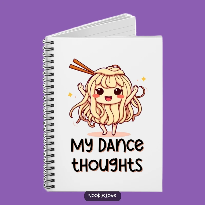 Funny Dancing Noodle Notebook - Hilarious Journal for Creative Foodies