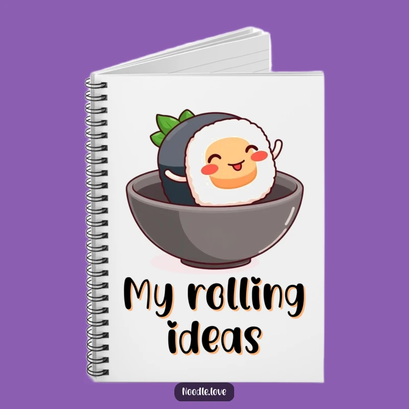 Funny Sushi Leap Notebook - Jot Down Delicious Ideas Gift