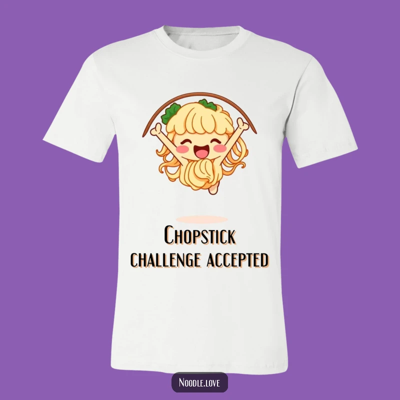 Funny Noodle Jumper Tee: Hilarious Shirt for Energetic Food Lovers