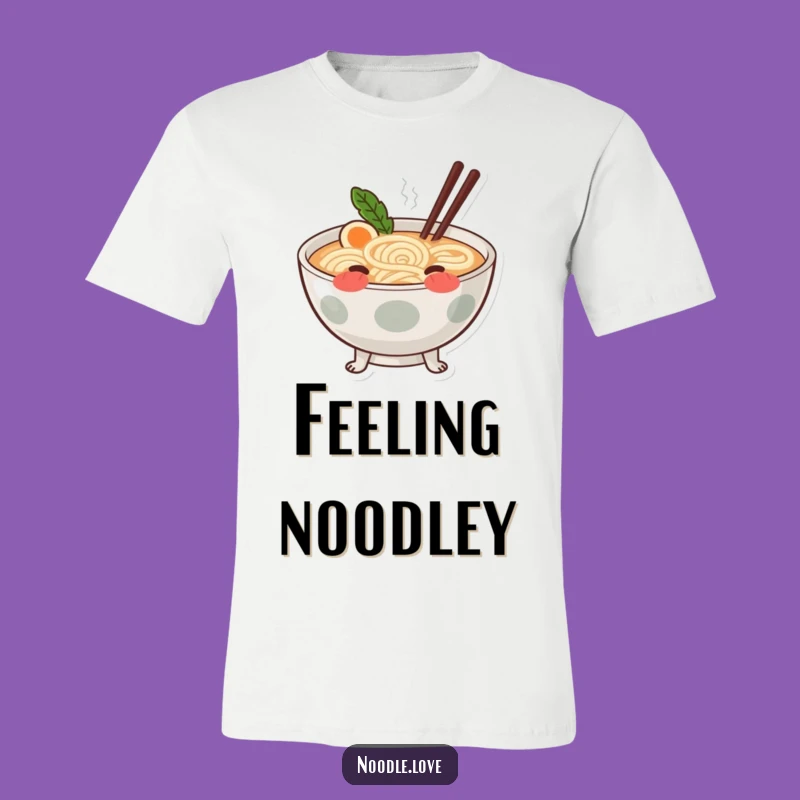 Funny Blushing Ramen T-Shirt - Wear Your Noodle Love Proudly!