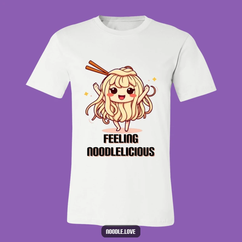 Funny Dancing Noodle T-Shirt - Exuberant Apparel for Foodie Fun Lovers