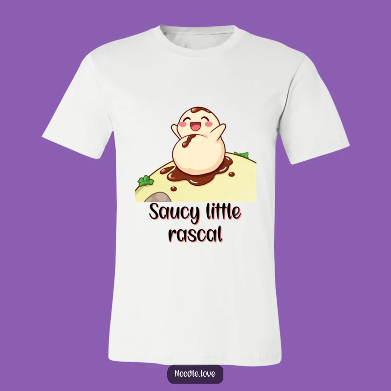 Funny Dumpling T-Shirt: Delighted Soy Sauce Roller, Comfy & Hilarious Wear!