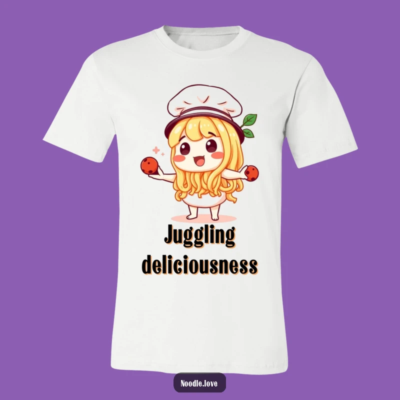 Funny Noodle Chef T-Shirt - Juggling Meatballs Master Tee, Best Funny Gift!