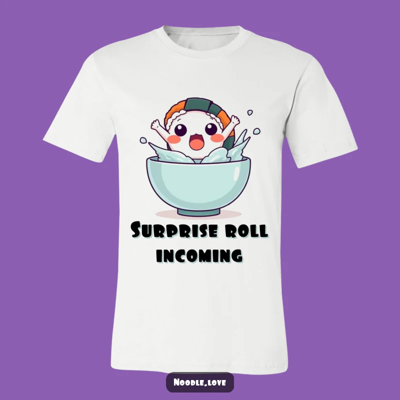 Funny Kawaii Sushi Surprise T-Shirt - Shocking Humorous Tee Gift Idea