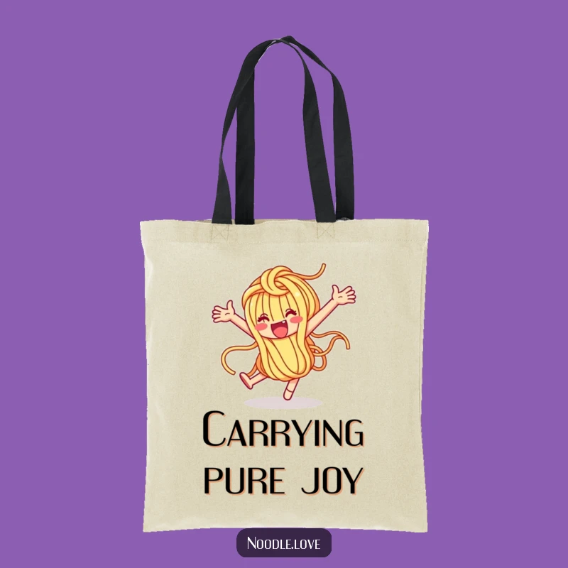Funny Noodle Loop-de-Loop Tote Bag - Carry Your Joy, Perfect Funny Gift for Pasta Fans