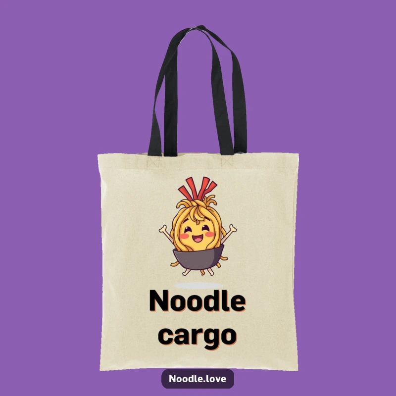 Funny Noodle Bounce Tote Bag: Carry Your Delights with Characterful Style