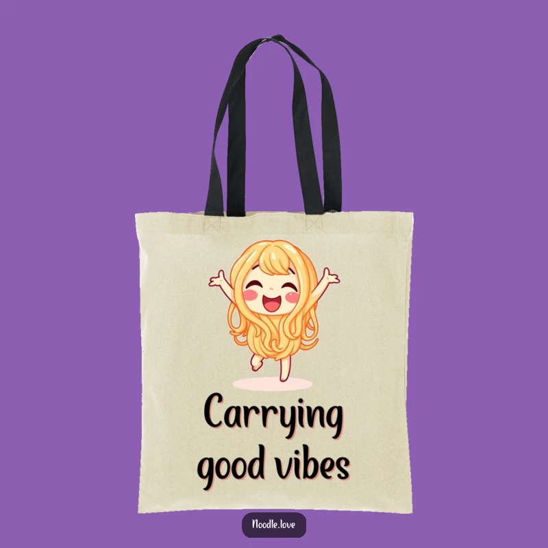 Funny Noodle Tote Bag - Happy Dancing Everyday Carry-All