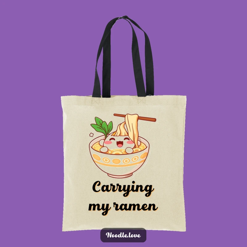 Funny Ramen Bowl Splash Tote Bag - Carry Your Joyful Broth, Perfect Funny Gift