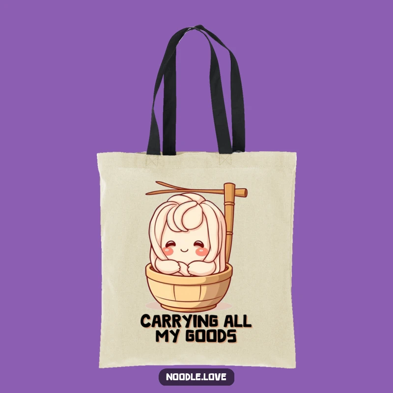 Funny Udon Noodle Steamer Hug Tote Bag: Chic & Hilarious Noodle Accessory